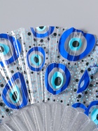 Веер складной пластик «Глаза от сглаза», блеск, 23 см  (артикул 10967203)  большой выбор товаров оптом и в розницу по низким ценам с доставкой