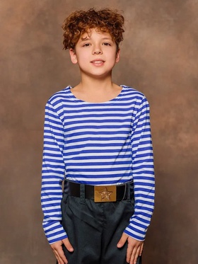 Тельняшка детская с длинным рукавом, р. 128