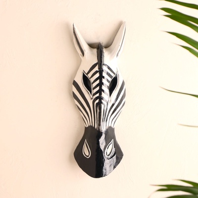 УЦЕНКА Маска дерево «Зебра» 30×11×4.5 см