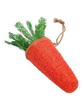 Игрушка для грызунов «Морковка», 19 см, люфа  (артикул 10966502)  большой выбор товаров оптом и в розницу по низким ценам с доставкой