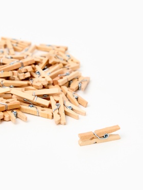 Прищепки для декора, набор 100 шт., 2,5×0,8 см  (артикул 10975708)  большой выбор товаров оптом и в розницу по низким ценам с доставкой