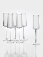 Набор бокалов для шампанского «Восхищение», 250 мл, 6 шт., размер одного бокала 7.5×24.5 см, стекло, прозрачный 10975806