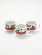 УЦЕНКА Набор кружек "Горошек", 4 шт, 150 мл, на металлической подставке - Фото 3