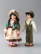 УЦЕНКА Кукла коллекционная парочка «Марина и Паша, зелёный наряд с цветами» набор 2 шт. 40 см 98548 - Фото 5