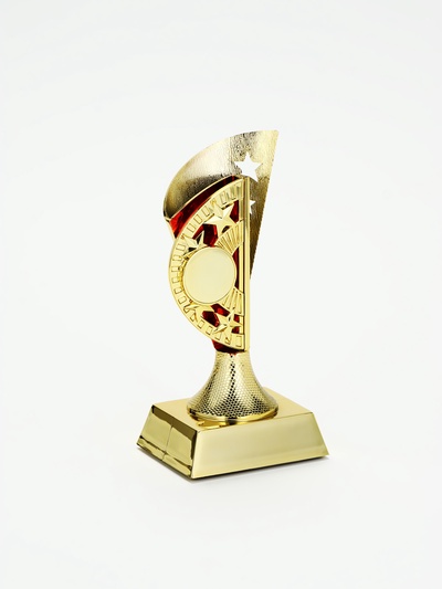 Кубок, наградная фигура «Звёзды», с красными вставками, 15×7×5.8 см