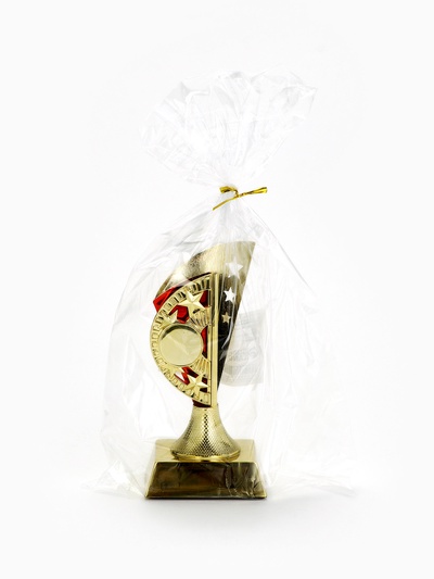 Кубок, наградная фигура «Звёзды», с красными вставками, 15×7×5.8 см