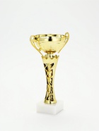 Кубок 186 С, наградная фигура, золото, подставка мрамор, 25×14.6×10 см  (артикул 10952115)  большой выбор товаров оптом и в розницу по низким ценам с доставкой
