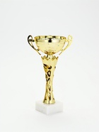 Кубок 186 С, наградная фигура, золото, подставка мрамор, 25×14.6×10 см  (артикул 10952115)  большой выбор товаров оптом и в розницу по низким ценам с доставкой