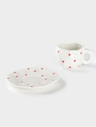 УЦЕНКА Чайная пара 320 мл "Любовь" ручная роспись, блюдце 16*1,5 кружка 12,5*9,5*7,5 - Фото 4