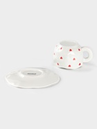 УЦЕНКА Чайная пара 320 мл "Любовь" ручная роспись, блюдце 16*1,5 кружка 12,5*9,5*7,5 - Фото 5