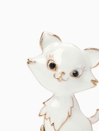 УЦЕНКА Брошь «Котенок» взъерошенный, цвет белый в золоте - Фото 4