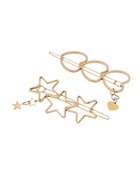 Невидимки для волос QF «Джастин», набор 2 шт., 7 см, золото  (артикул 10883551)  большой выбор товаров оптом и в розницу по низким ценам с доставкой