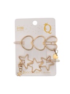 Невидимки для волос QF «Джастин», набор 2 шт., 7 см, золото  (артикул 10883551)  большой выбор товаров оптом и в розницу по низким ценам с доставкой