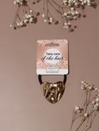 Резинка для волос QF «Залин» сердце, 4 см, золото - Фото 1