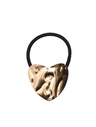 Резинка для волос QF «Залин» сердце, 4 см, золото - Фото 3