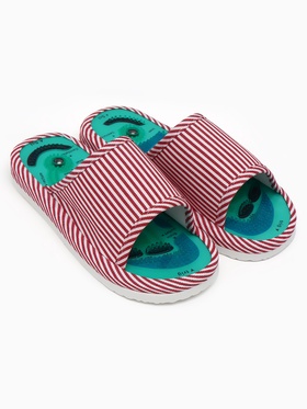 Массажёр для ног, тапочки, пара, 25 см, размер 35-38, красный  (артикул 10956856)  большой выбор товаров оптом и в розницу по низким ценам с доставкой