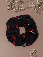 Резинка для волос QF «Орбита гранд» вишенки, 15 см, чёрная  (артикул 10956898)  большой выбор товаров оптом и в розницу по низким ценам с доставкой