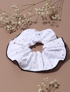 Резинка для волос QF «Орбита гранд» блеск, 14 см, белая  (артикул 10956901)  большой выбор товаров оптом и в розницу по низким ценам с доставкой