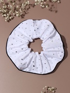 Резинка для волос QF «Орбита гранд» блеск, 14 см, белая  (артикул 10956901)  большой выбор товаров оптом и в розницу по низким ценам с доставкой