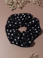 Резинка для волос QF «Орбита гранд» сердца, 15 см, бело-чёрная  (артикул 10956903)  большой выбор товаров оптом и в розницу по низким ценам с доставкой