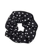 Резинка для волос QF «Орбита гранд» сердца, 15 см, бело-чёрная  (артикул 10956903)  большой выбор товаров оптом и в розницу по низким ценам с доставкой