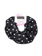 Резинка для волос QF «Орбита гранд» сердца, 15 см, бело-чёрная  (артикул 10956903)  большой выбор товаров оптом и в розницу по низким ценам с доставкой