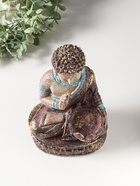 Фигура - подсвечник на 1 свечу «Будда с лотосом», с золотой патиной, 10×14.5×25 см  (артикул 10961675)  большой выбор товаров оптом и в розницу по низким ценам с доставкой