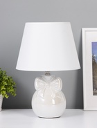 Лампа настольная «Шар с бантом», E27, 40 Вт, бежевый перламутр, 22×22×33.5 см  (артикул 10968284)  большой выбор товаров оптом и в розницу по низким ценам с доставкой