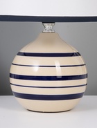Лампа настольная «Полоски. Ретро», E27, 40 Вт, бежевый с синим, 20×20×32.5 см  (артикул 10968285)  большой выбор товаров оптом и в розницу по низким ценам с доставкой