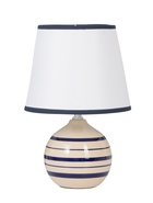 Лампа настольная «Полоски. Ретро», E27, 40 Вт, бежевый с синим, 20×20×32.5 см  (артикул 10968285)  большой выбор товаров оптом и в розницу по низким ценам с доставкой