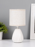 Лампа настольная «Бутон», E27, 40 Вт, матовый белый, 12.5×12.5×26.5 см  (артикул 10968286)  большой выбор товаров оптом и в розницу по низким ценам с доставкой