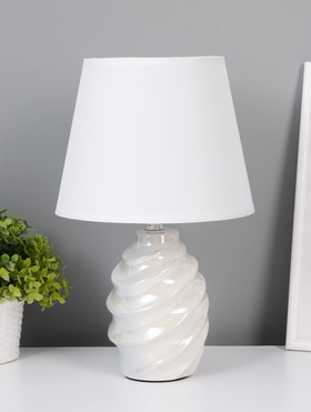 Лампа настольная «Ракушка», E27, 40 Вт, бежевый перламутр, 20×20×32 см  (артикул 10968291)  большой выбор товаров оптом и в розницу по низким ценам с доставкой