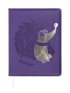 Дневник школьный «Ёжик» 1-11 класс, ляссе, обложка искусственная кожа, фиолетовый - Фото 1