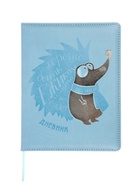 Дневник школьный «Ёжик» 1-11 класс, ляссе, обложка искусственная кожа, голубой - Фото 1