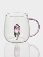 Набор кружек «Розочка», 400 мл, 2 шт., размер одной кружки 9×12.5×9 см, стекло, прозрачный - Фото 2