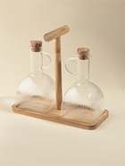 Набор бутылей для масла «Удобство», 350 мл, на подставке, стекло, прозрачный  (артикул 10971707)  большой выбор товаров оптом и в розницу по низким ценам с доставкой