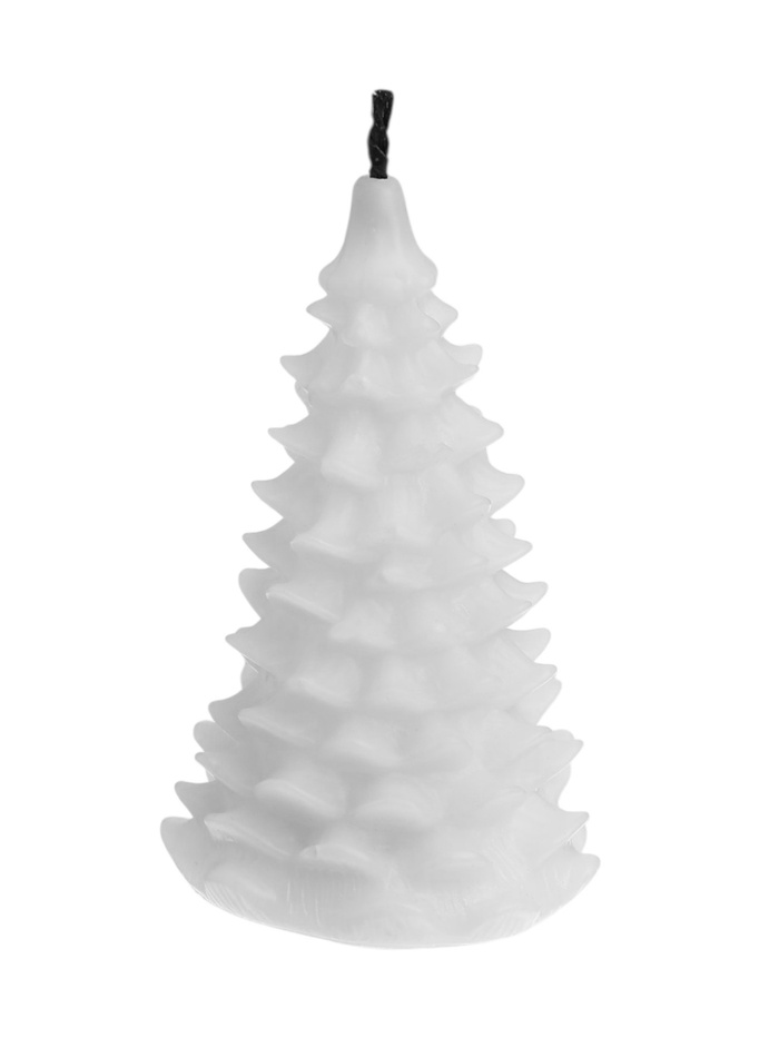 Светодиодная фигура «Ёлочка резная», 8×4.5 см, от батареек 3хLR1130, свечение тёплое белое