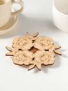 Подставка под горячее «Цветы весны», 11 см, можжевельник, фанера - Фото 2