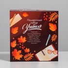 УЦЕНКА Подарочный набор ежедневник и термостакан «С днём учителя» - Фото 9