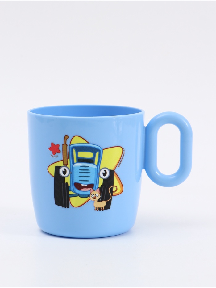 Кружка пластиковая 300 мл, Синий трактор - Фото 1