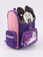 Ранец с эргономичной спинкой, квадратный с доп. элементом «Минни и единорог» - Фото 2