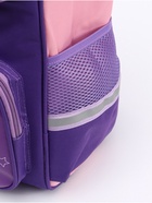 Ранец с эргономичной спинкой, квадратный с доп. элементом «Минни и единорог» - Фото 4