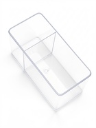 Аквариум настольный, 1.5 л, 17×8×10 см, с отсеком, чёрный - фото 809616493