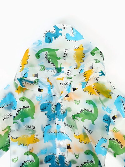 Дождевик детский «Динозавры», рост 125-155