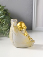 Подставка для благовоний «Маленький хотей на листе», стелющийся дым, беж с патиной, 10×7.5×9 см  (артикул 10964504)  большой выбор товаров оптом и в розницу по низким ценам с доставкой