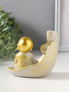 Подставка для благовоний «Маленький хотей на листе», стелющийся дым, беж с патиной, 10×7.5×9 см  (артикул 10964504)  большой выбор товаров оптом и в розницу по низким ценам с доставкой