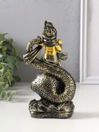 Фигурка полистоун «Богиня Кумари с ракушкой», золотая бронза, 4.7×8.2×15.5 см  (артикул 10964508)  большой выбор товаров оптом и в розницу по низким ценам с доставкой