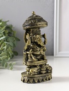 Фигурка полистоун «Ганеша с крысами», бронза, 5.3×8×15.5 см  (артикул 10964509)  большой выбор товаров оптом и в розницу по низким ценам с доставкой