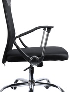 Кресло офисное «Клик Мебель», сетка, с подлокотниками, на колёсиках, цвет чёрный  (артикул 10974958)  большой выбор товаров оптом и в розницу по низким ценам с доставкой