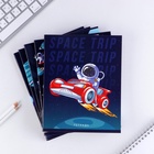 УЦЕНКА Тетрадь А5, 48 л на скрепке 5 шт. внутренний блок №1 МИКС «Космический» - Фото 3
